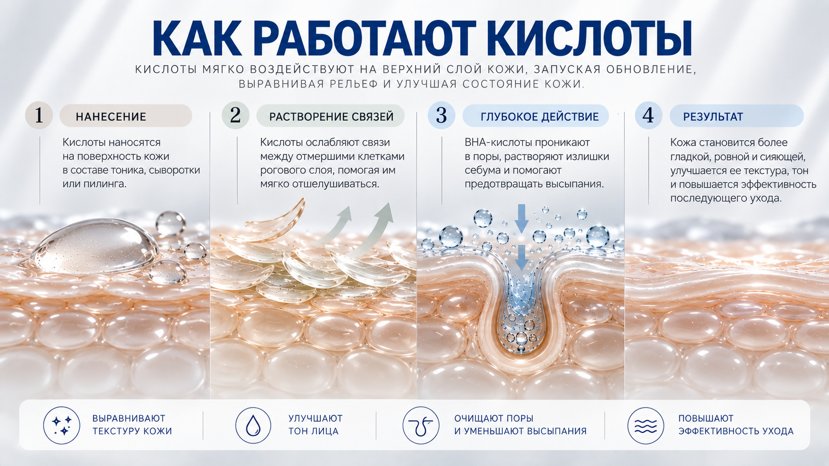 Как работают кислоты